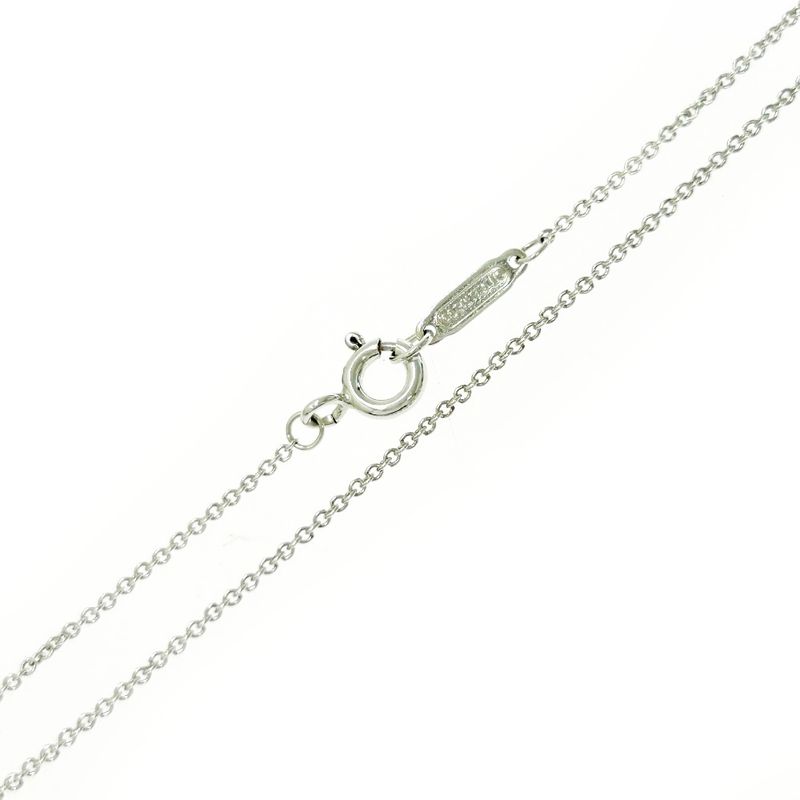 Tiffany & Co Silver Return to Mini Double Heart Necklace 3.4g 925 Engraved