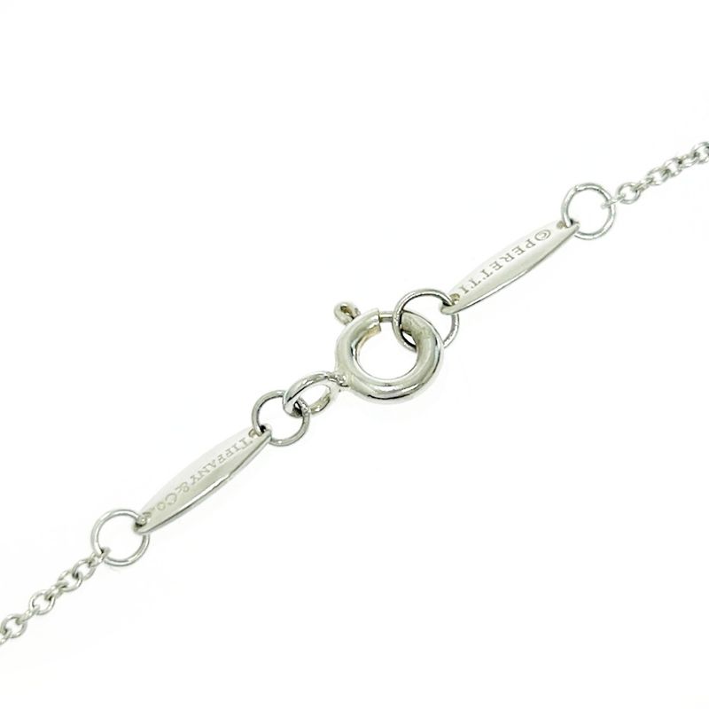 Tiffany & Co Silver Elsa Peretti Open Heart Mini Necklace 1.7g 925 Engraved