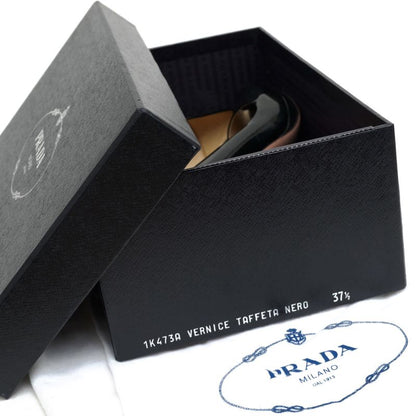 Prada Pumps Shoes Women Women's Patent Leather Enamel Patent Leather Genuine