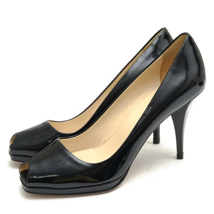 Prada Pumps Shoes Women Women's Patent Leather Enamel Patent Leather Genuine