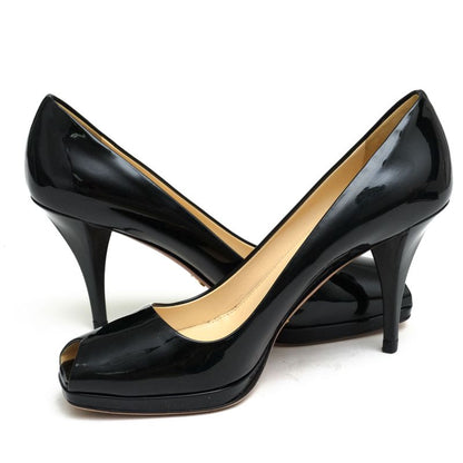Prada Pumps Shoes Women Women's Patent Leather Enamel Patent Leather Genuine