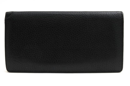 Louis Vuitton Long Wallet Men Leather Genuine Leather Black M58192 Portefeuille