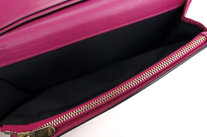 Christian Dior/Christian Dior Long Wallet Ladies Women Women's Leather Genuine