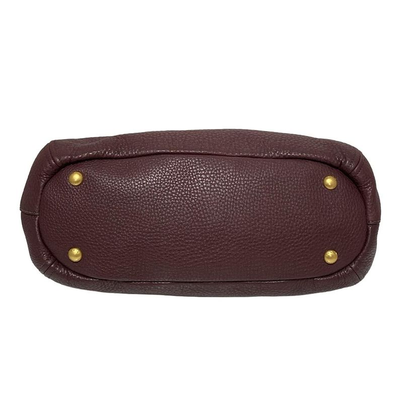 Prada Handbag - Purple Leather Tag Leather