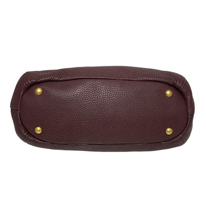 Prada Handbag - Purple Leather Tag Leather