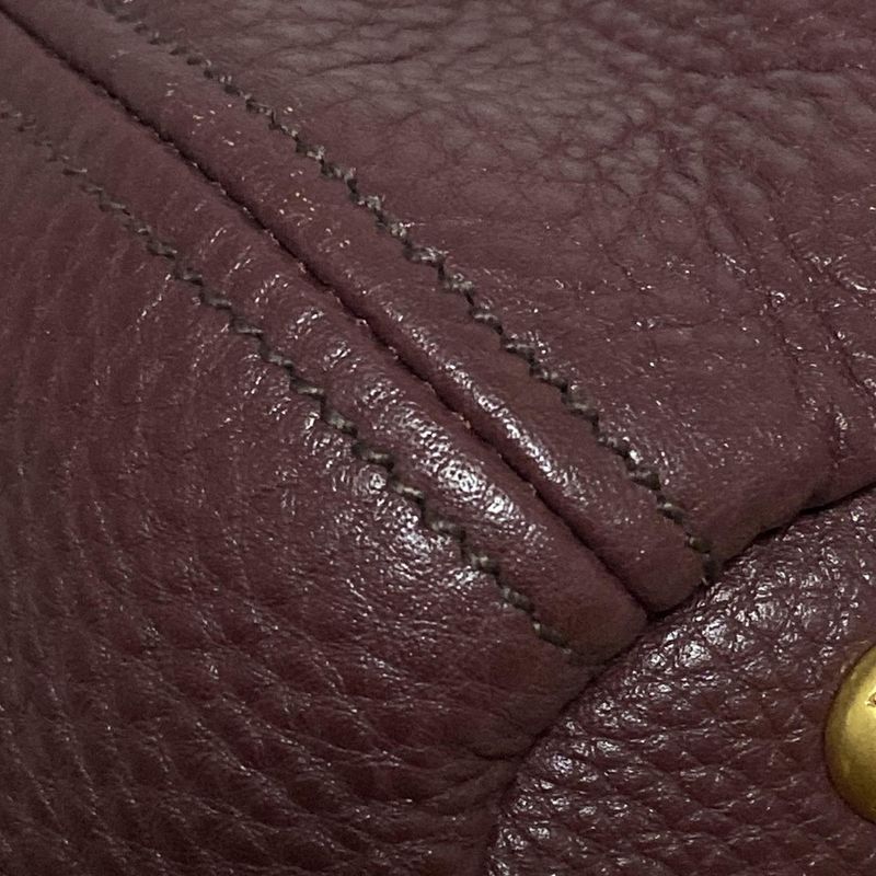 Prada Handbag - Purple Leather Tag Leather