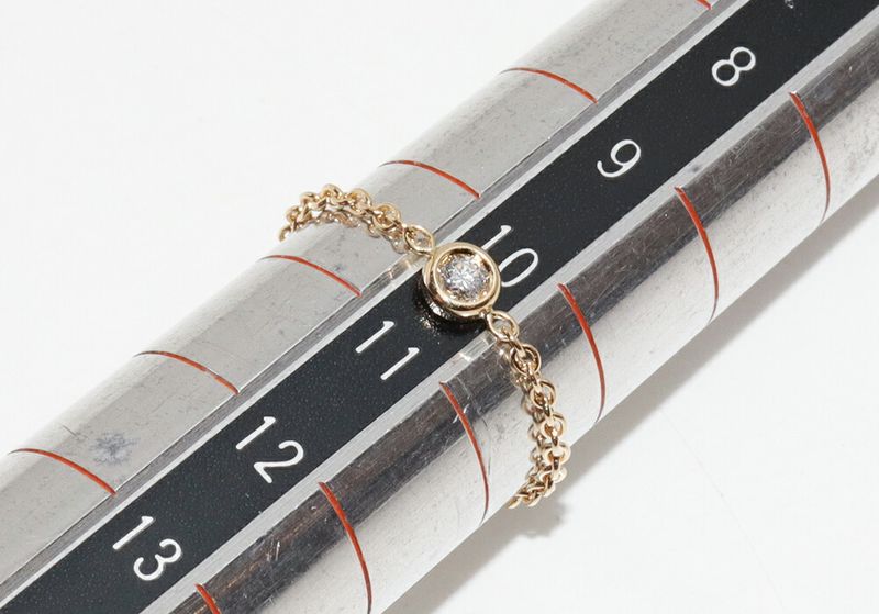 Dior Ring 18K Yellow Gold Diamond 1P Mimiwi Ring Js0095001