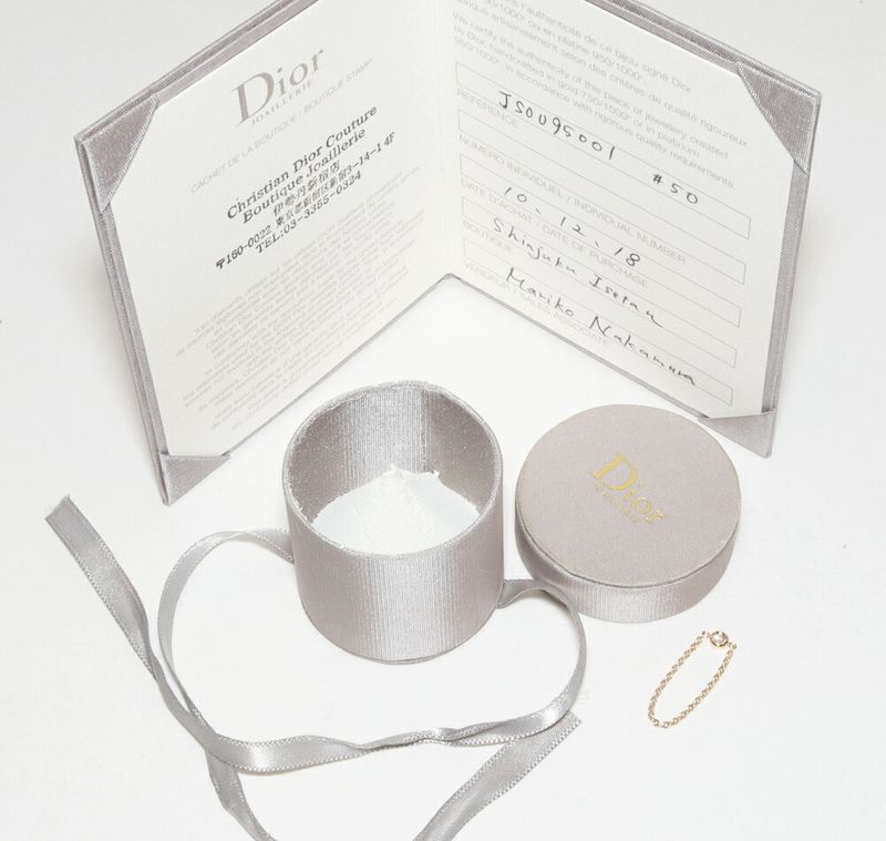 Dior Ring 18K Yellow Gold Diamond 1P Mimiwi Ring Js0095001