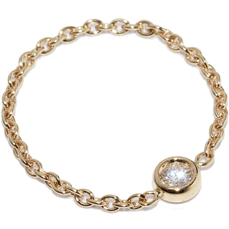 Dior Ring 18K Yellow Gold Diamond 1P Mimiwi Ring Js0095001