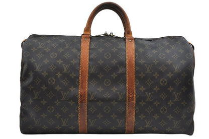 Louis Vuitton Monogram Keepall 50 Travel Boston Bag M41426 LV 1454n