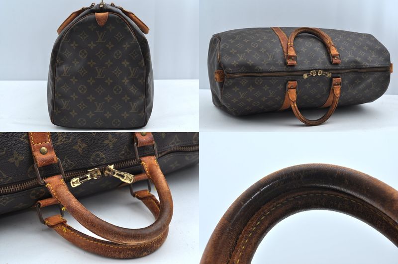 Louis Vuitton Monogram Keepall 50 Travel Boston Bag M41426 LV 1454n