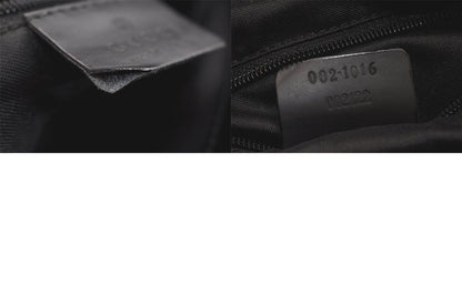Gucci Bamboo 2way Shoulder Handbag GG Nylon 0021016 Black 2647n