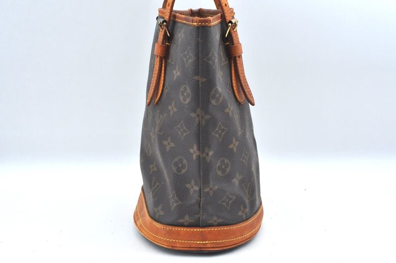 Louis Vuitton Monogram Bucket PM Shoulder Tote Bag M42238 Junk 1191n