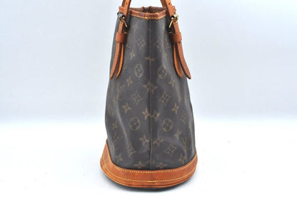 Louis Vuitton Monogram Bucket PM Shoulder Tote Bag M42238 Junk 1191n