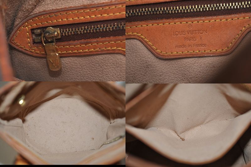 Louis Vuitton Monogram Bucket PM Shoulder Tote Bag M42238 Junk 1191n