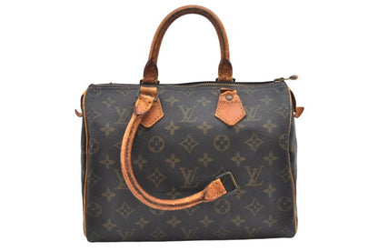 Louis Vuitton Monogram Speedy 25 Boston Handbag M41528 LV Junk 2232n