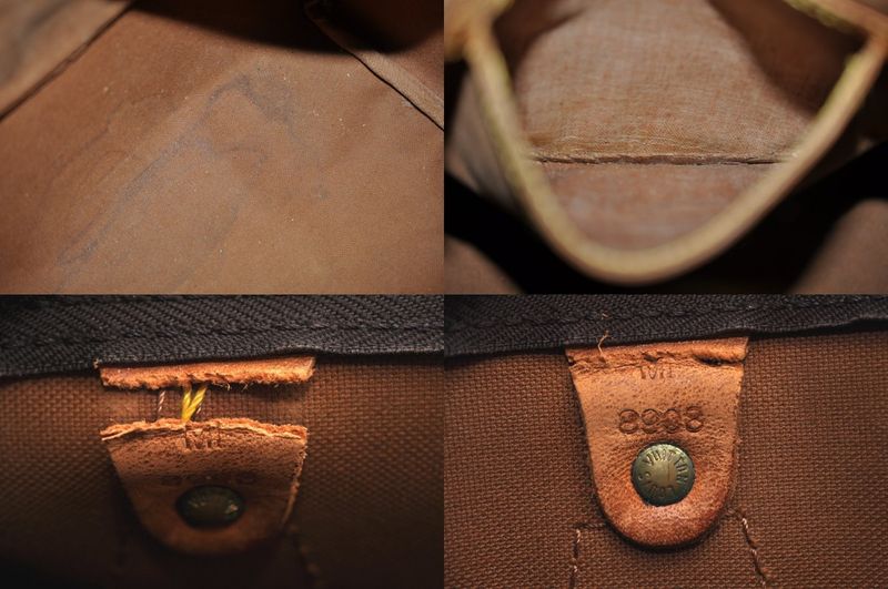 Louis Vuitton Monogram Speedy 25 Boston Handbag M41528 LV Junk 2232n