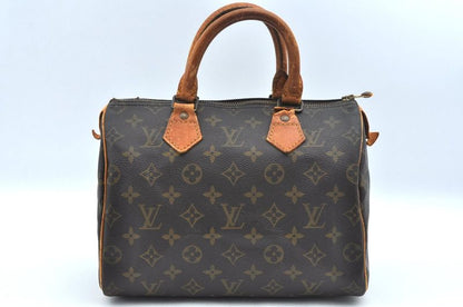 Louis Vuitton Monogram Speedy 25 Boston Handbag M41528 LV Junk 2232n