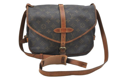 Louis Vuitton Monogram Saumur 30 Shoulder Cross Bag M42256 LV Junk 2627n
