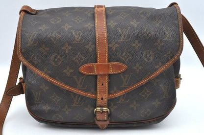 Louis Vuitton Monogram Saumur 30 Shoulder Cross Bag M42256 LV Junk 2627n