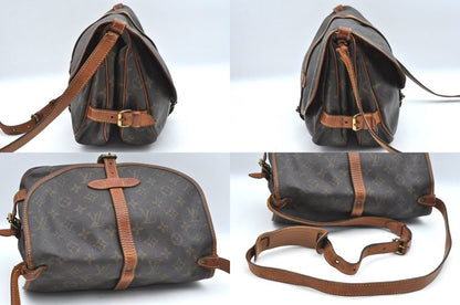 Louis Vuitton Monogram Saumur 30 Shoulder Cross Bag M42256 LV Junk 2627n