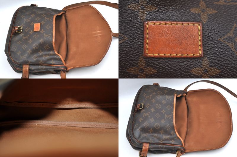 Louis Vuitton Monogram Saumur 30 Shoulder Cross Bag M42256 LV Junk 2627n