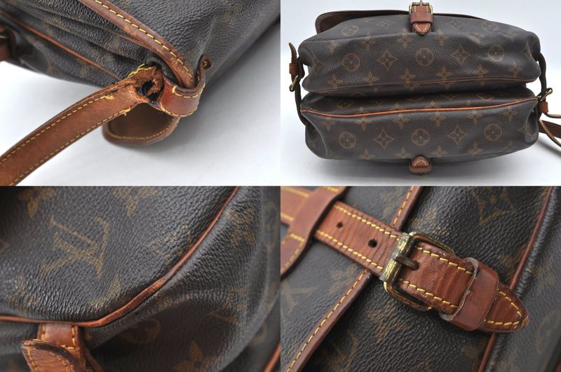 Louis Vuitton Monogram Saumur 30 Shoulder Cross Bag M42256 LV Junk 2627n