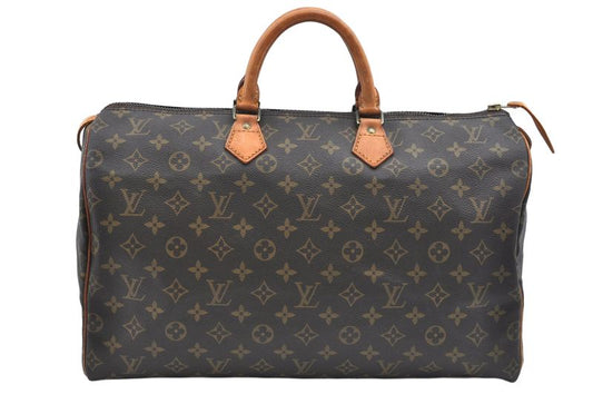 Louis Vuitton Monogram Speedy 40 Hand Boston Bag M41522 LV 2641n