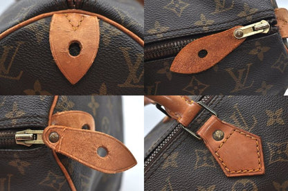 Louis Vuitton Monogram Speedy 40 Hand Boston Bag M41522 LV 2641n