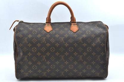 Louis Vuitton Monogram Speedy 40 Hand Boston Bag M41522 LV 2641n