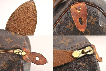 Louis Vuitton Monogram Speedy 35 Hand Boston Bag M41524 LV Junk 3513n