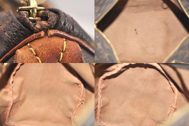 Louis Vuitton Monogram Speedy 35 Hand Boston Bag M41524 LV Junk 3513n