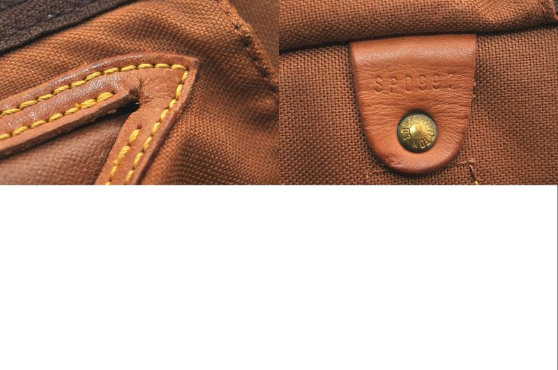 Louis Vuitton Monogram Speedy 35 Hand Boston Bag M41524 LV Junk 3513n