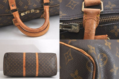 Louis Vuitton Monogram Keepall 60 Travel Boston Bag M41422 LV 3530n