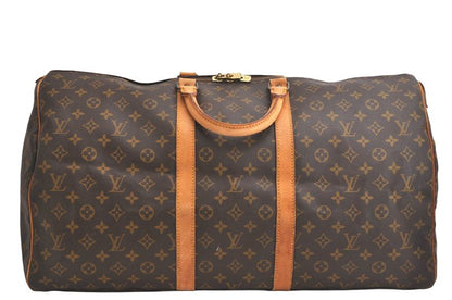 Louis Vuitton Monogram Keepall 55 Travel Boston Bag M41424 LV 3561n