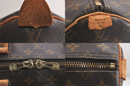 Louis Vuitton Monogram Keepall 55 Travel Boston Bag M41424 LV 3561n