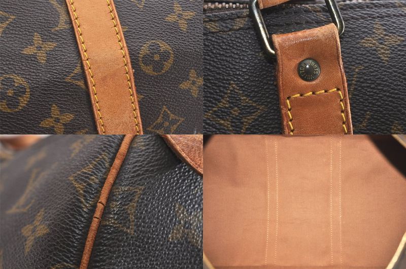 Louis Vuitton Monogram Keepall 55 Travel Boston Bag M41424 LV 3561n