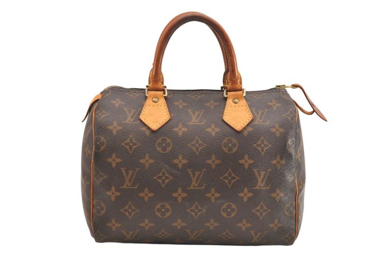 Louis Vuitton Monogram Speedy 25 Boston Handbag M41528 LV 3590n