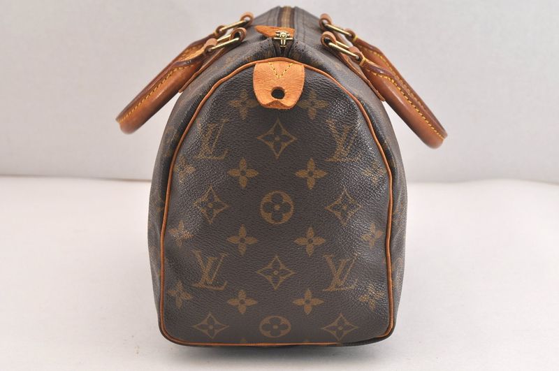 Louis Vuitton Monogram Speedy 25 Boston Handbag M41528 LV 3590n