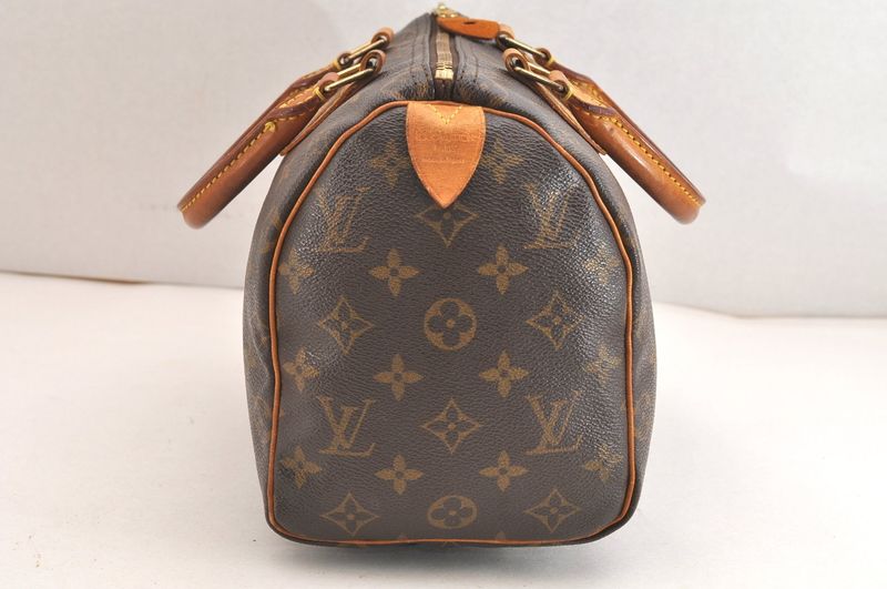 Louis Vuitton Monogram Speedy 25 Boston Handbag M41528 LV 3590n