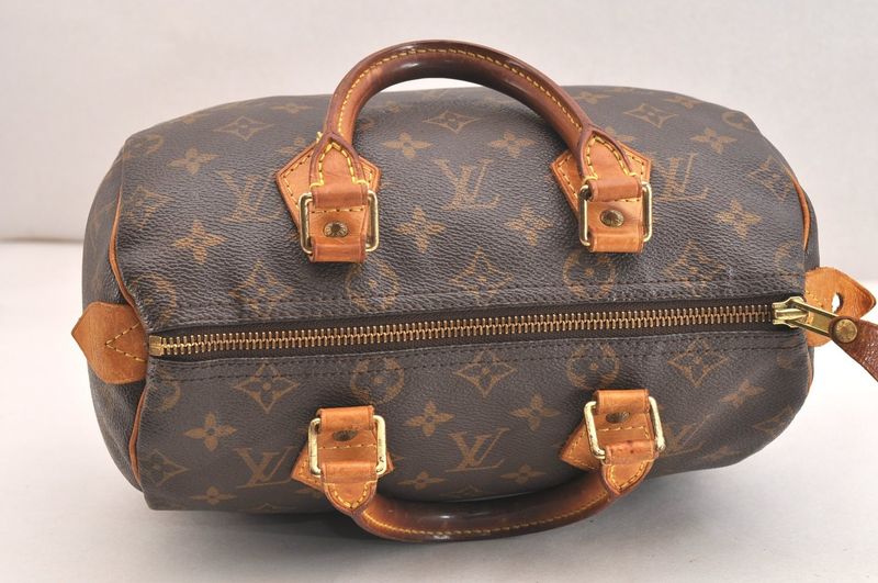 Louis Vuitton Monogram Speedy 25 Boston Handbag M41528 LV 3590n