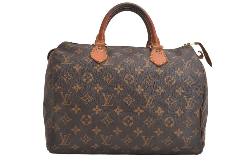 Louis Vuitton Monogram Speedy 30 Hand Boston Bag M41526 LV 3593n