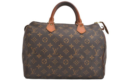 Louis Vuitton Monogram Speedy 30 Hand Boston Bag M41526 LV 3593n