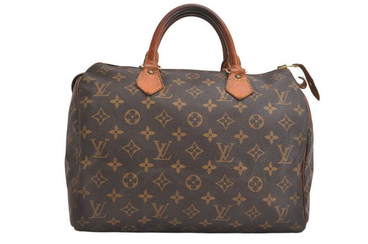 Louis Vuitton Monogram Speedy 30 Hand Boston Bag M41526 LV 3593n