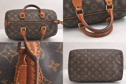 Louis Vuitton Monogram Speedy 30 Hand Boston Bag M41526 LV 3593n