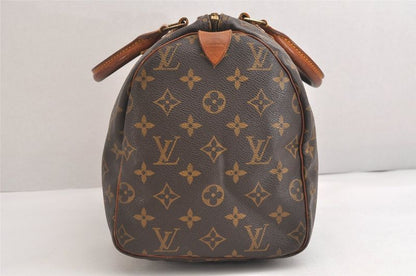 Louis Vuitton Monogram Speedy 30 Hand Boston Bag M41526 LV 3593n