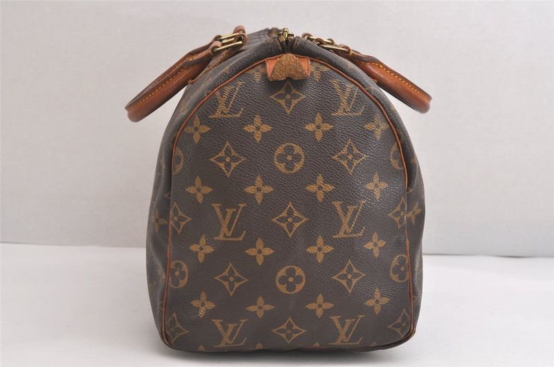Louis Vuitton Monogram Speedy 30 Hand Boston Bag M41526 LV 3593n