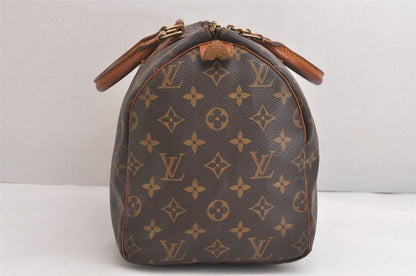 Louis Vuitton Monogram Speedy 30 Hand Boston Bag M41526 LV 3593n