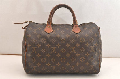 Louis Vuitton Monogram Speedy 30 Hand Boston Bag M41526 LV 3621n