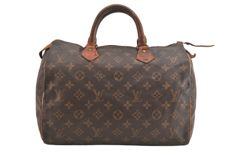 Louis Vuitton Monogram Speedy 30 Hand Boston Bag M41526 LV 3621n